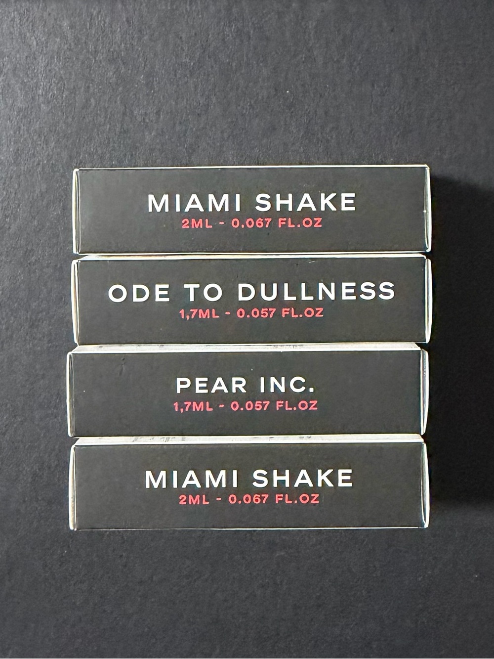 Juliette Has A Gun discovery set - 2x Miami Shake, 1x Ode to Dullness, Pear Inc.